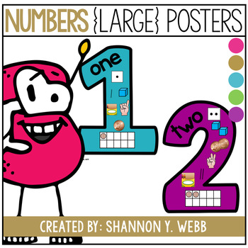 Preview of Numbers {Large} Posters 1-20