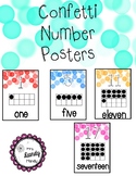 Confetti Number Posters 0-20