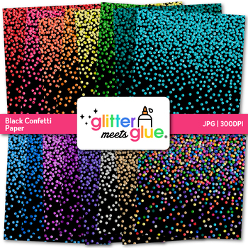 Confetti Paper | Scrapbook Backgrounds for New Year's and Birthday ...