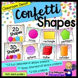 Confetti Shapes Classroom Decor