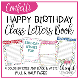 Happy Birthday Letters Class Book