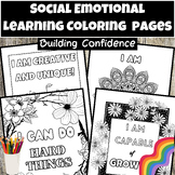 Confidence-Building Affirmations Coloring Pages (Social Em
