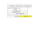 Confidence Interval Excel Calculator