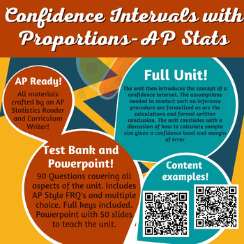 Preview of Confidence Intervals with Proportions Unit