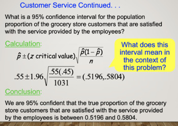 Finding The Confidence Interval of a Population Proportion Using