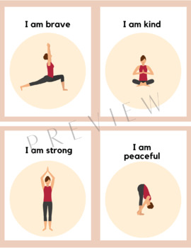 Preview of Confidence Yoga Cards