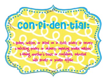 Preview of Confidential Sign