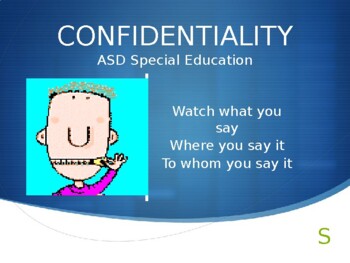 Preview of Confidentiality, students privacy and federal requirements PPT PD(editable doc.)