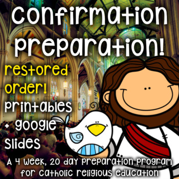 Preview of Confirmation Restored Order Catholic 20 Days/4 Weeks Preparation