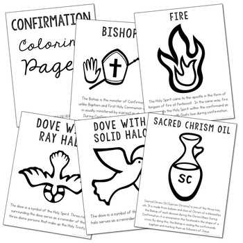 Confirmation - Sacrament Posters, Coloring Pages, and Mini Book Set