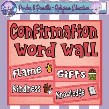 Preview of Confirmation Word Wall {45 cards}