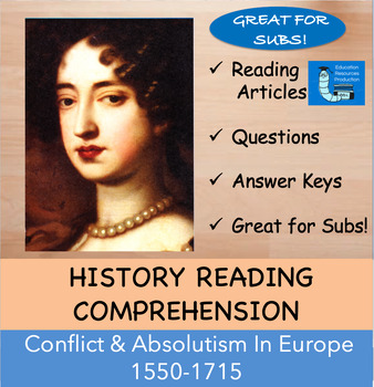 Preview of Conflict & Absolutism in Europe Bundle 1550-1715