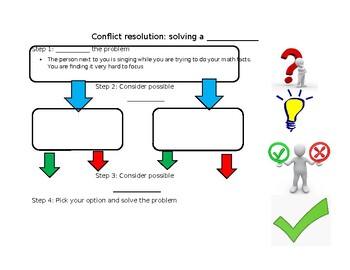 Preview of Conflict Guided Note Sheet