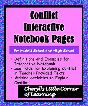 Preview of Conflict Interactive Notebook Pages