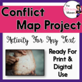 Conflict Map Activity For Any Text - Print & Digital