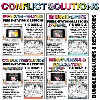 Preview of Conflict & Problem-Solving | Presentations | Lessons | Activities | BUNDLE