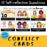 Conflict Reflection Cards w/ Google Slides Presentation