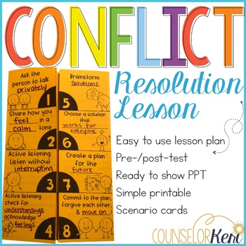 Preview of Conflict Resolution Activity: Resolving Conflicts Classroom Guidance Lesson