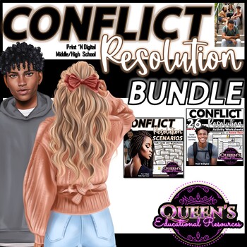 Preview of Conflict Resolution | Conflict Resolution Worksheets | Situation Cards