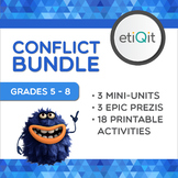 Conflict Resolution Middle School Bundle | Prezis & Printa