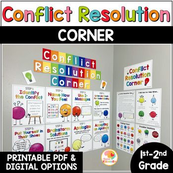 Preview of Conflict Resolution Corner Activities: Social Problem Solving Strategies