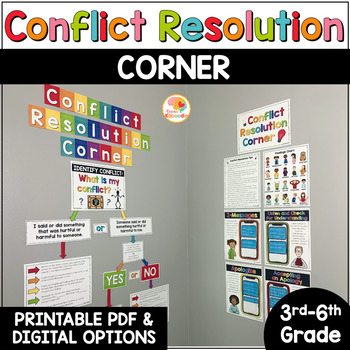 Preview of Conflict Resolution Corner Activities: Social Problem Solving Strategies SEL