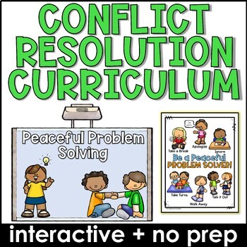Preview of Conflict Resolution Problem-Solving Skills SEL Lessons for Lower Elementary