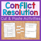 Conflict Resolution Cut & Paste Activities: Worksheets For