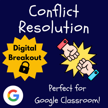 Preview of Conflict Resolution Escape Room | Social Emotional Learning Digital Breakout