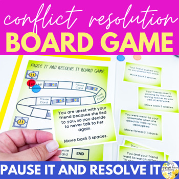 Preview of Conflict Resolution Board Game & Activity Pack | Conflict Resolution Strategies