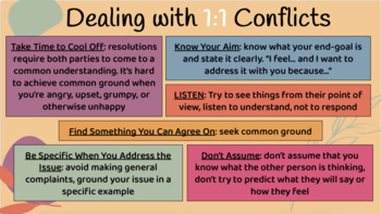 Preview of Conflict Resolution Lesson Plans (AVID)