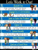 Conflict Resolution Poster: RESOLVE- Let's Work it Out