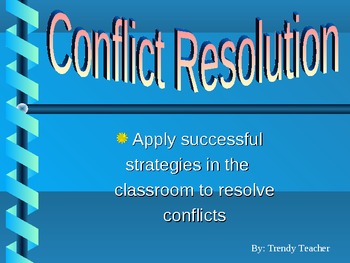 Preview of Conflict Resolution Powerpoint