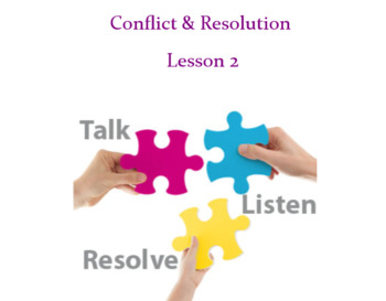 Preview of Conflict Resolution - SMART Notebook Lesson