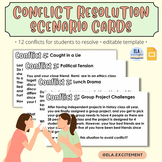 Conflict Resolution Scenario Cards | Editable 