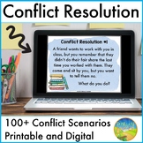 Conflict Resolution Scenario Cards - SEL Slides and Activi