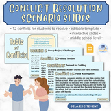 Conflict Resolution Scenario Slides | Role Play | Digital 