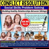 Conflict Resolution Scenarios Between Siblings for Social 
