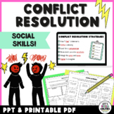 Conflict Resolution Social Skills Notes and Activities for