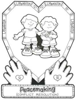 Preview of Conflict Resolution Song - MP3, Lyrics, & Coloring Page