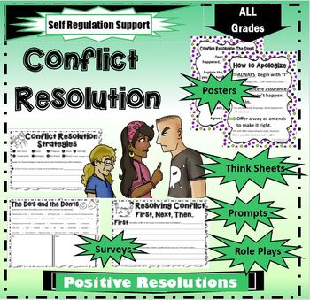 Preview of Conflict Resolution Student Activities and Teaching Resources
