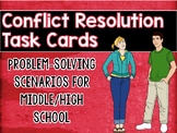 Conflict Resolution Task Cards - Problem-Solving Scenarios