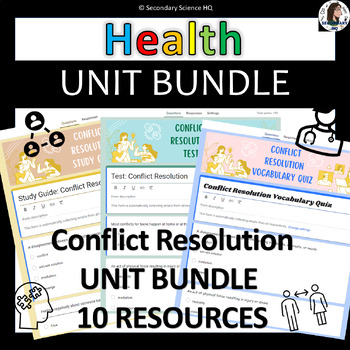 Preview of Conflict Resolution UNIT BUNDLE | HEALTH | 10 Resources