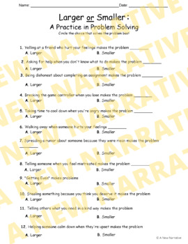 Preview of Conflict Resolution Worksheet