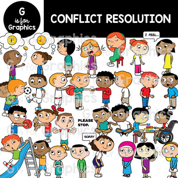 Preview of Conflict Resolution and Problem Solving Strategy Clipart