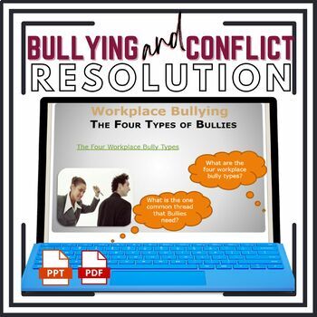 Preview of Conflict Resolution and Workplace Bullying PowerPoints, Worksheets and Tasks