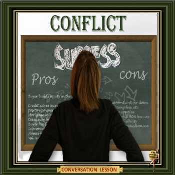 Preview of Conflict - an ESL adult conversation lesson in google slides format
