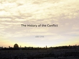 Conflict in the Middle East. Israel Palestine. History fro