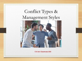 Preview of Conflict types and Management Styles