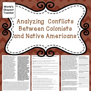 Preview of Conflicts Between Colonists and Native Americans